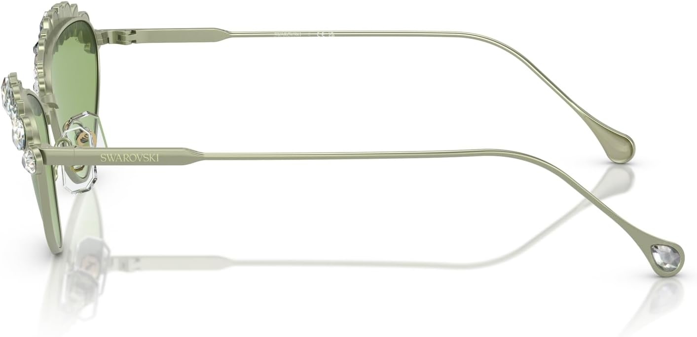 image:imageSwarovski womens Sk7009 Oval SunglassesMatte GreenDark Green