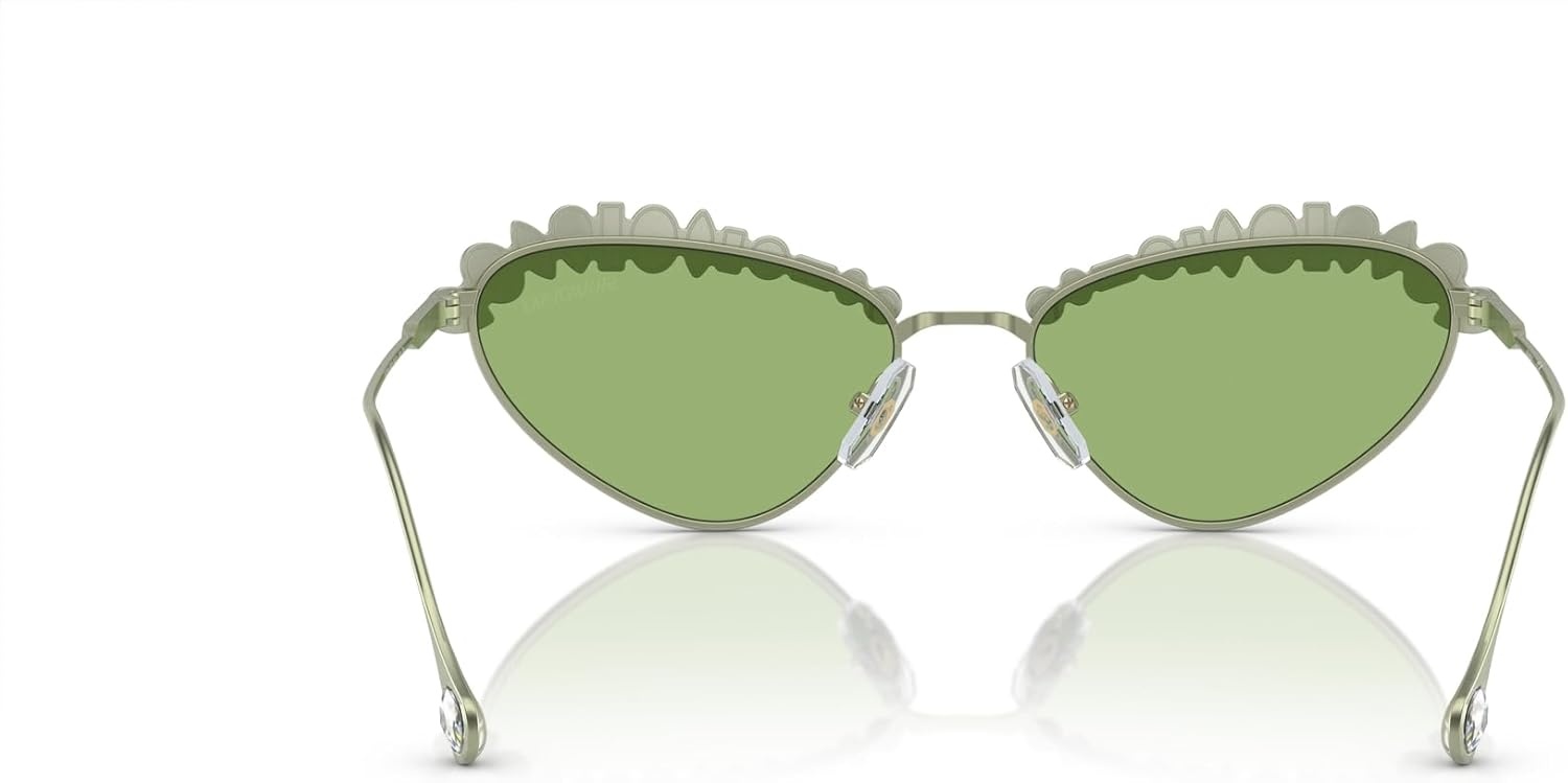 image:imageSwarovski womens Sk7009 Oval SunglassesMatte GreenDark Green