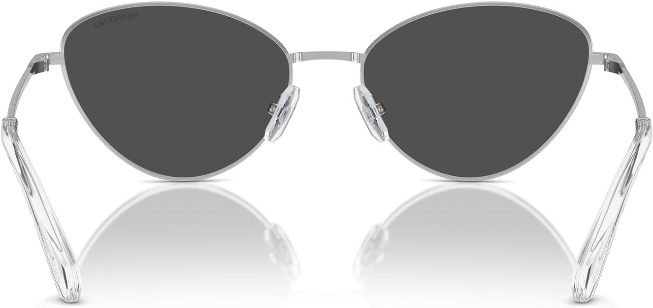 image:imageSwarovski womens Sk7014 Cat Eye SunglassesTransparent Dark Grey to ClearGradient Grey