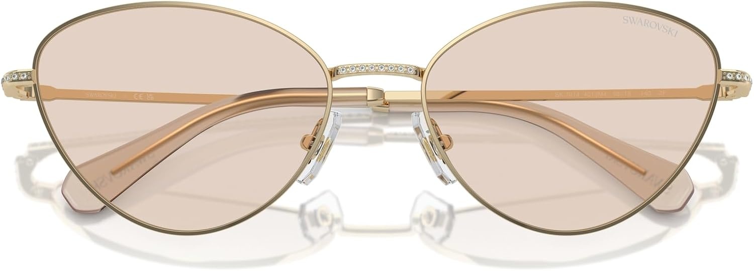 image:imageSwarovski womens Sk7014 Cat Eye SunglassesTransparent Pink to ClearGradient Violet