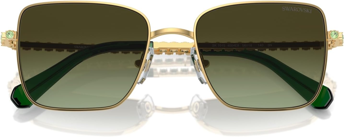 image:imageSwarovski womens Sk7015 Square SunglassesHavanaDark Brown