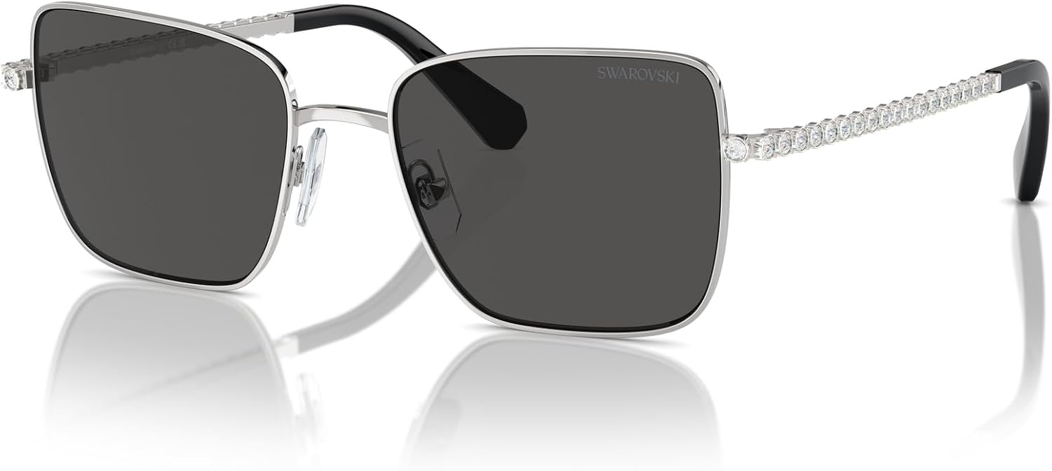 image:imageSwarovski womens Sk7015 Square SunglassesTransparent Blue to ClearGradient Blue