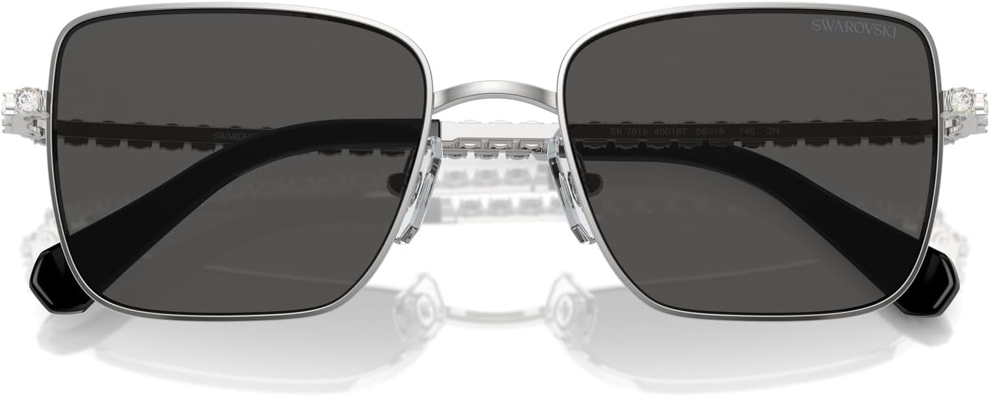 image:imageSwarovski womens Sk7015 Square SunglassesTransparent Blue to ClearGradient Blue
