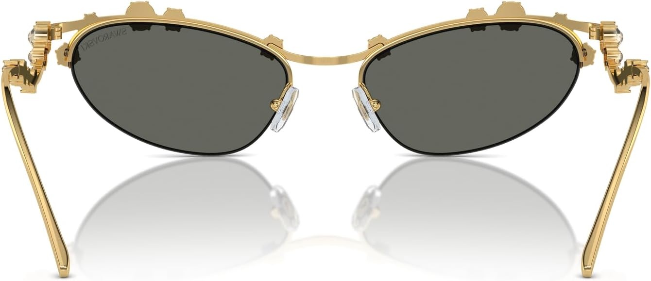 image:imageSwarovski womens Sk7016 Cat Eye SunglassesBlackDark Grey