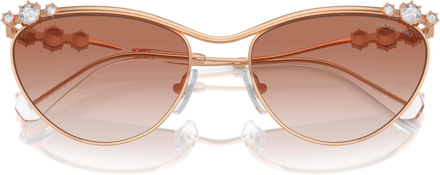 image:imageSwarovski womens Sk7017 Cat Eye SunglassesRose GoldGradient Pink