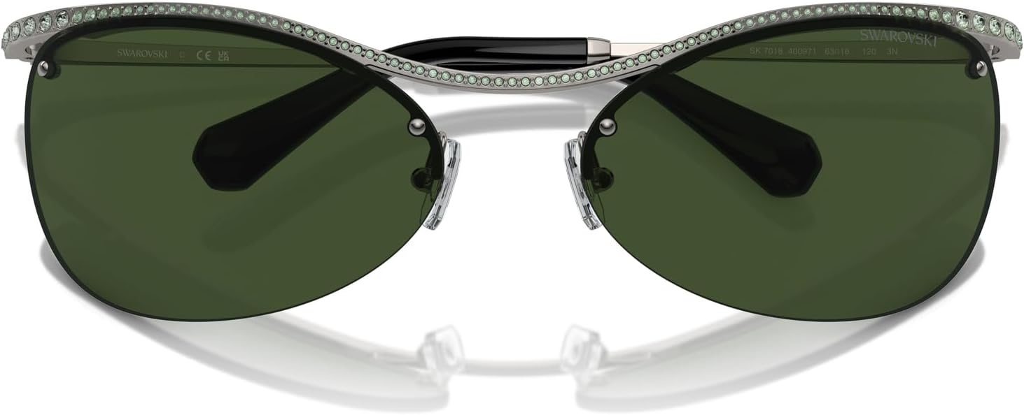 image:imageSwarovski womens Sk7018 Square SunglassesMedium HavanaDark Brown