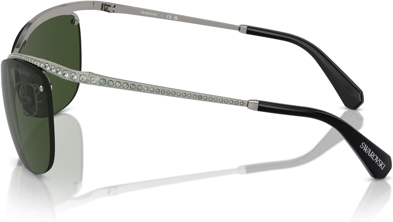 image:imageSwarovski womens Sk7018 Square SunglassesMedium HavanaDark Brown