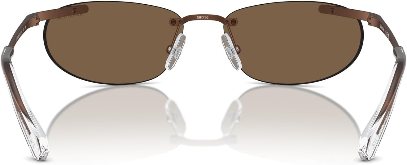 image:imageSwarovski womens Sk7019 Square SunglassesBlackDark Grey