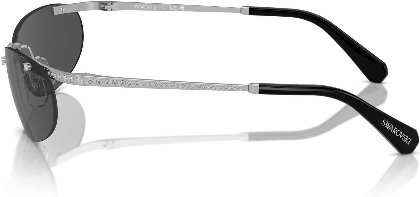 image:imageSwarovski womens Sk7019 Square SunglassesMilky PinkPink Mirrored Pink