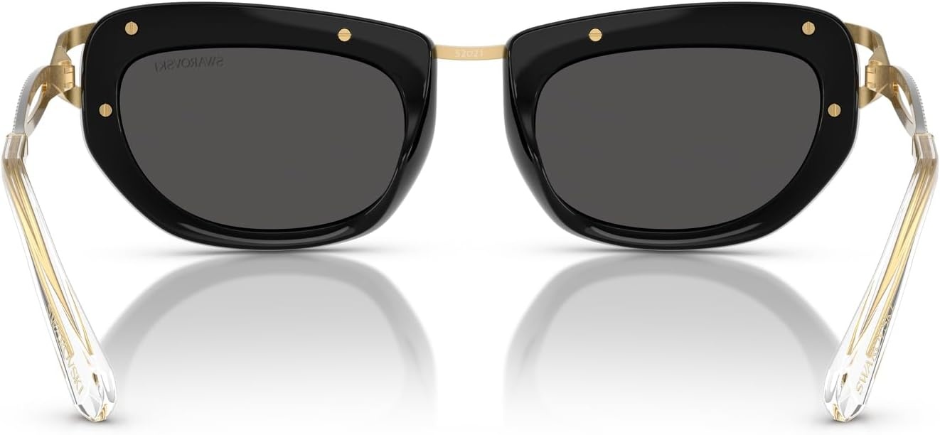image:imageSwarovski womens Sk7026 Square SunglassesBlackDark Grey