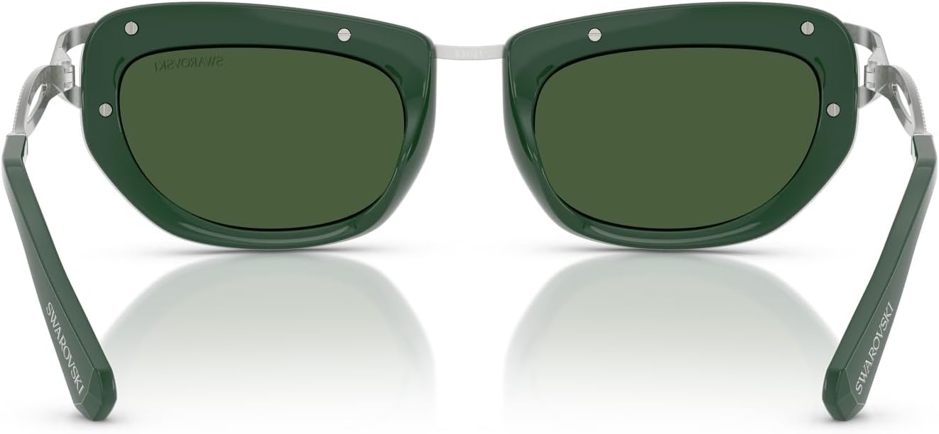 image:imageSwarovski womens Sk7026 Square SunglassesDark GreenDark Green