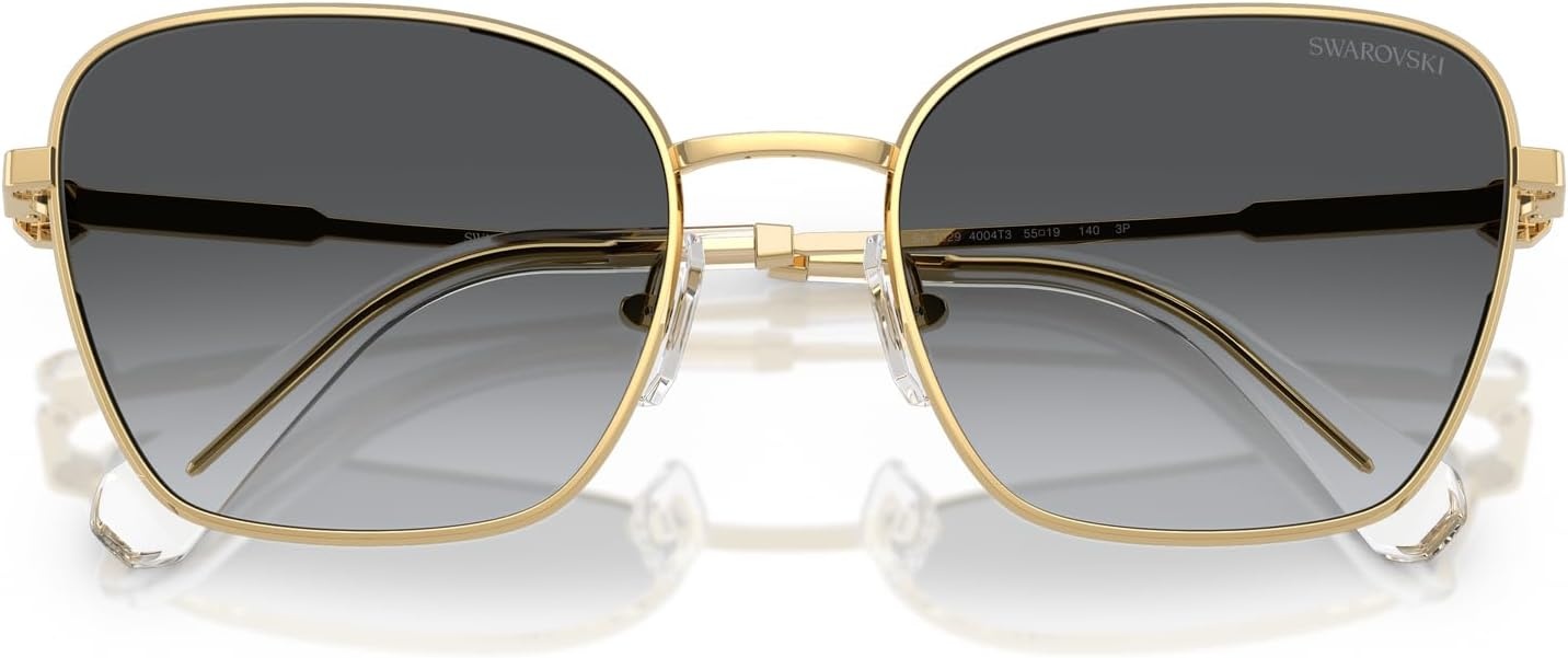 image:imageSwarovski womens Sk7029 Aviator SunglassesGoldGradient Grey Polarized