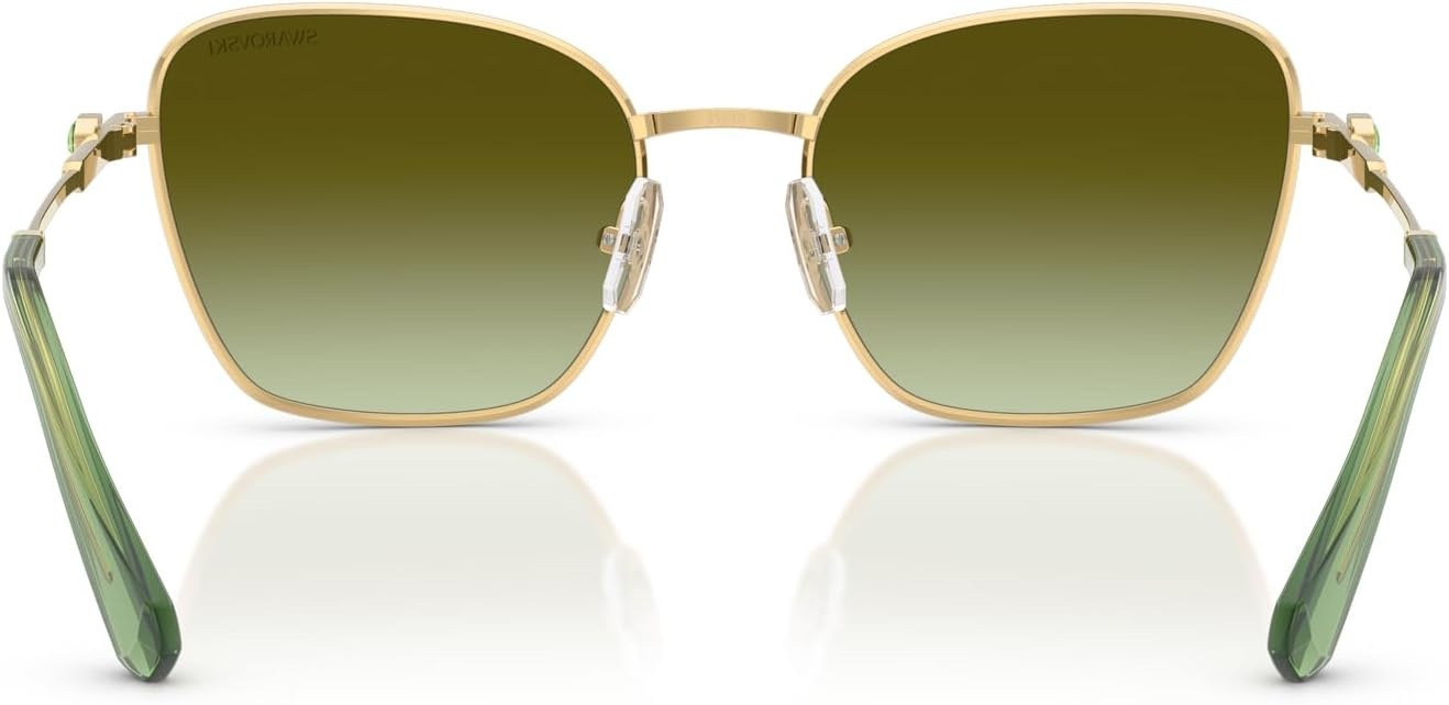 image:imageSwarovski womens Sk7029 Aviator SunglassesGoldGreen Gradient Brown
