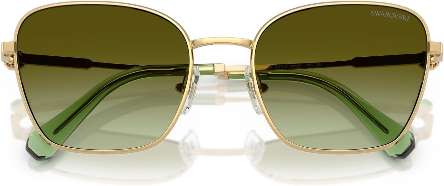 image:imageSwarovski womens Sk7029 Aviator SunglassesGoldGreen Gradient Brown