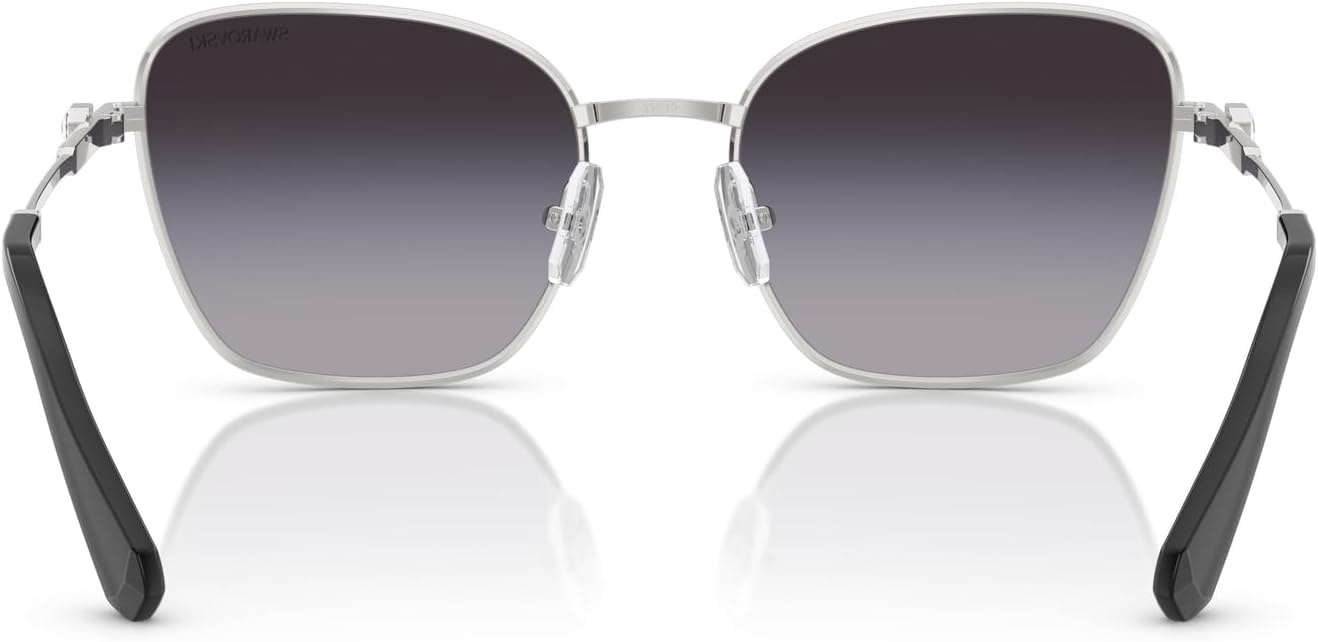 image:imageSwarovski womens Sk7029 Aviator SunglassesSilverGradient Grey