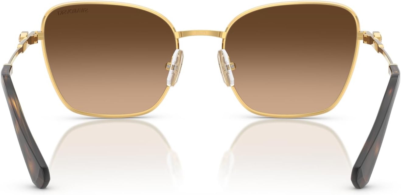 image:imageSwarovski womens Sk7029 Aviator SunglassesYellow GoldGreen Gradient Brown
