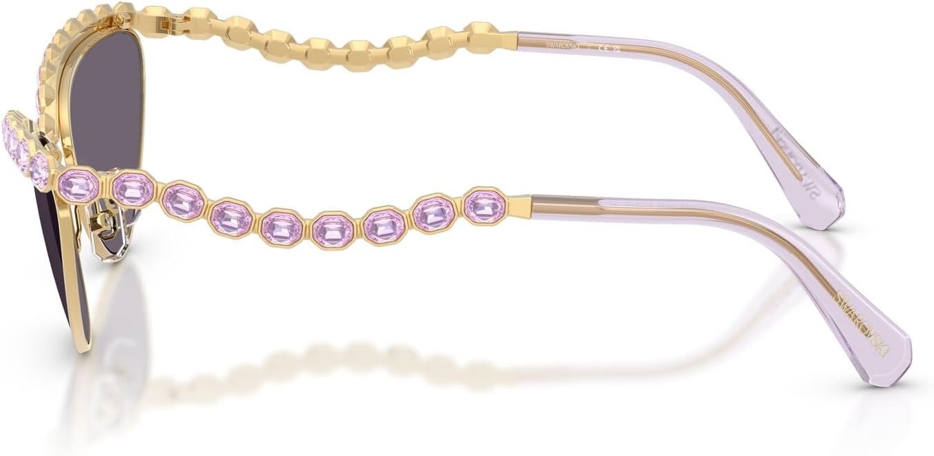 image:imageSwarovski womens Sk7030 Cat Eye SunglassesGoldViolet