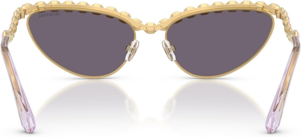 image:imageSwarovski womens Sk7030 Cat Eye SunglassesGoldViolet