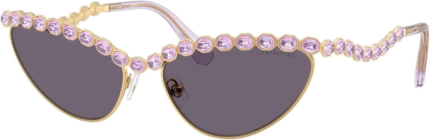 image:imageSwarovski womens Sk7030 Cat Eye SunglassesGoldViolet