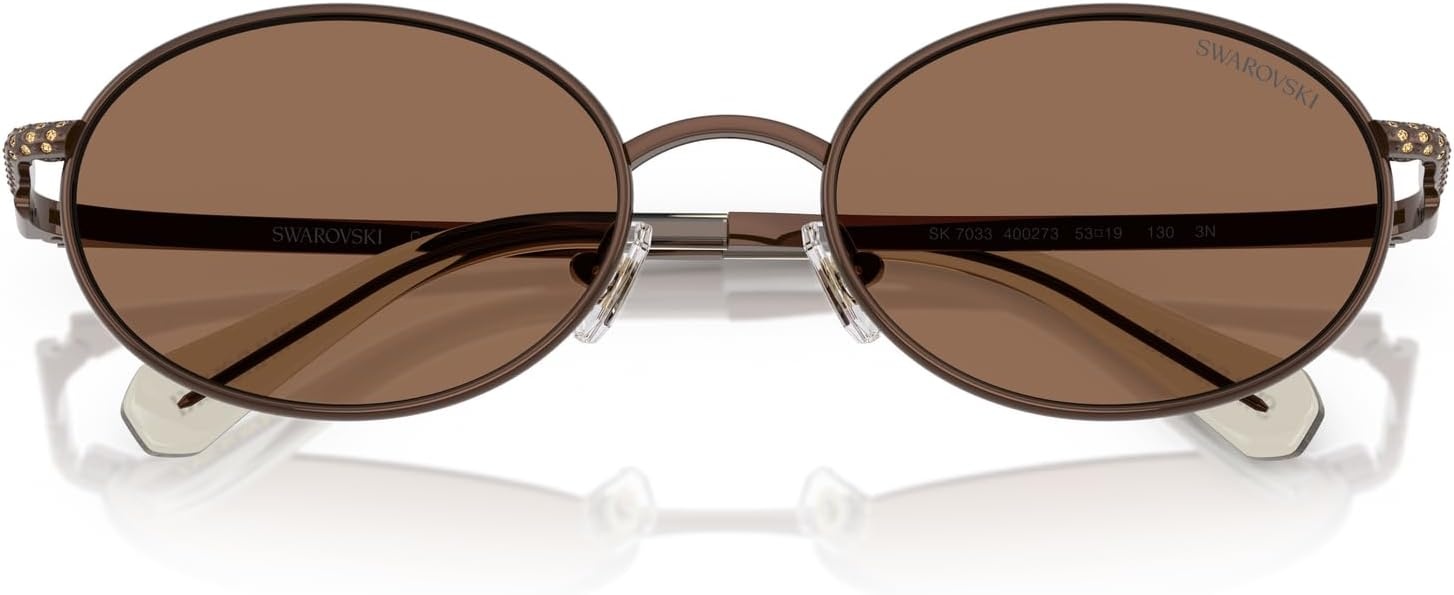 image:imageSwarovski womens Sk7033 Oval SunglassesBrownDark Brown