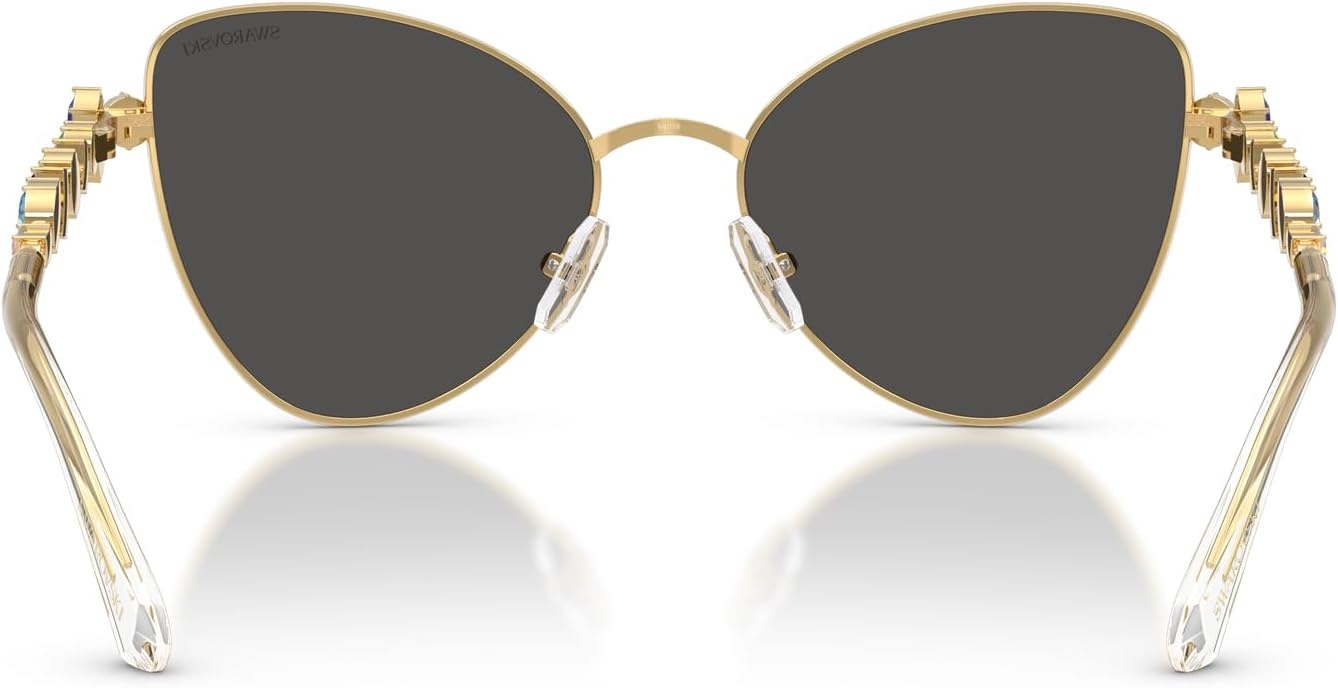 image:imageSwarovski womens Sk7034 Butterfly SunglassesGoldDark Grey