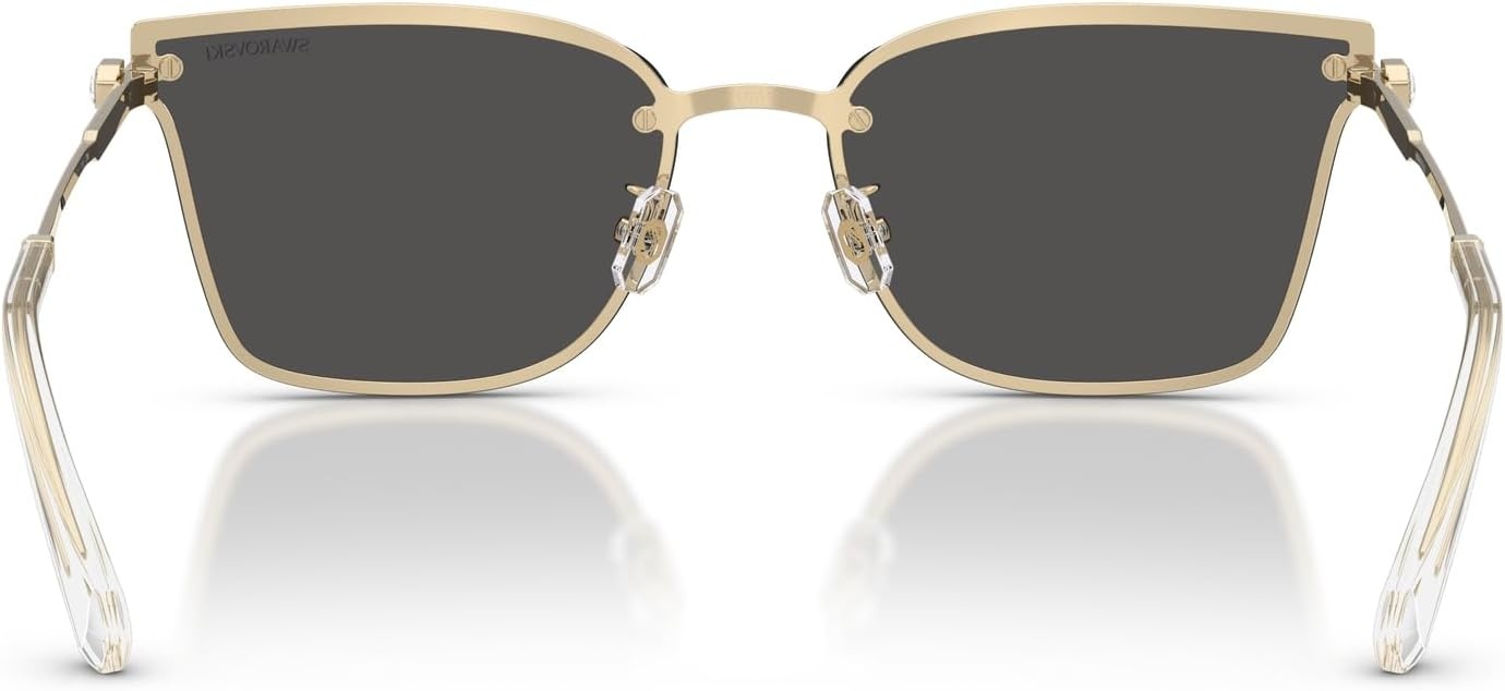 image:imageSwarovski womens Sk7036d Rectangular SunglassesPale GoldDark Grey