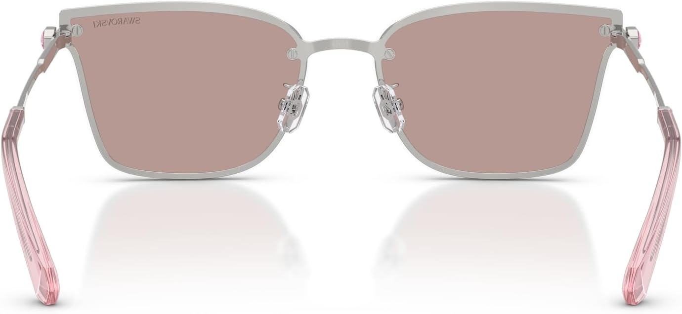 image:imageSwarovski womens Sk7036d Rectangular SunglassesSilverLight Purple Brown