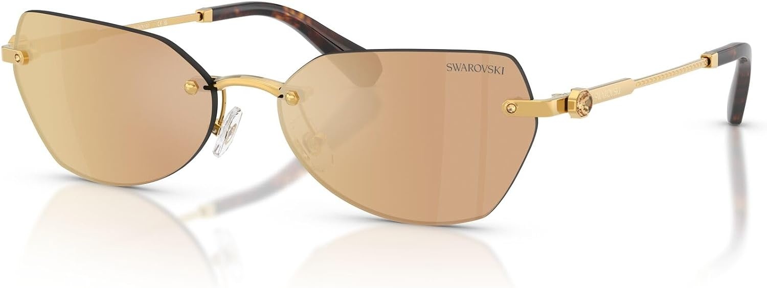 image:imageSwarovski womens Sk7038Dark GoldDark Brown Mirrored Rose Gold