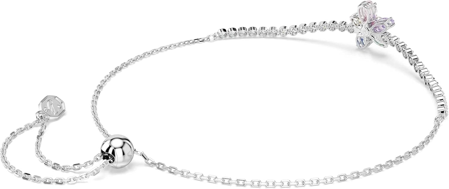 image:imageSwarovski x Ariana Grande Jewelry Collection Bracelet Choker Earrings Mixed Cut Multicolored Stones Rhodium FinishMulticolored Bracelet