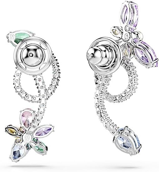 image:imageSwarovski x Ariana Grande Jewelry Collection Bracelet Choker Earrings Mixed Cut Multicolored Stones Rhodium FinishMulticolored Earrings