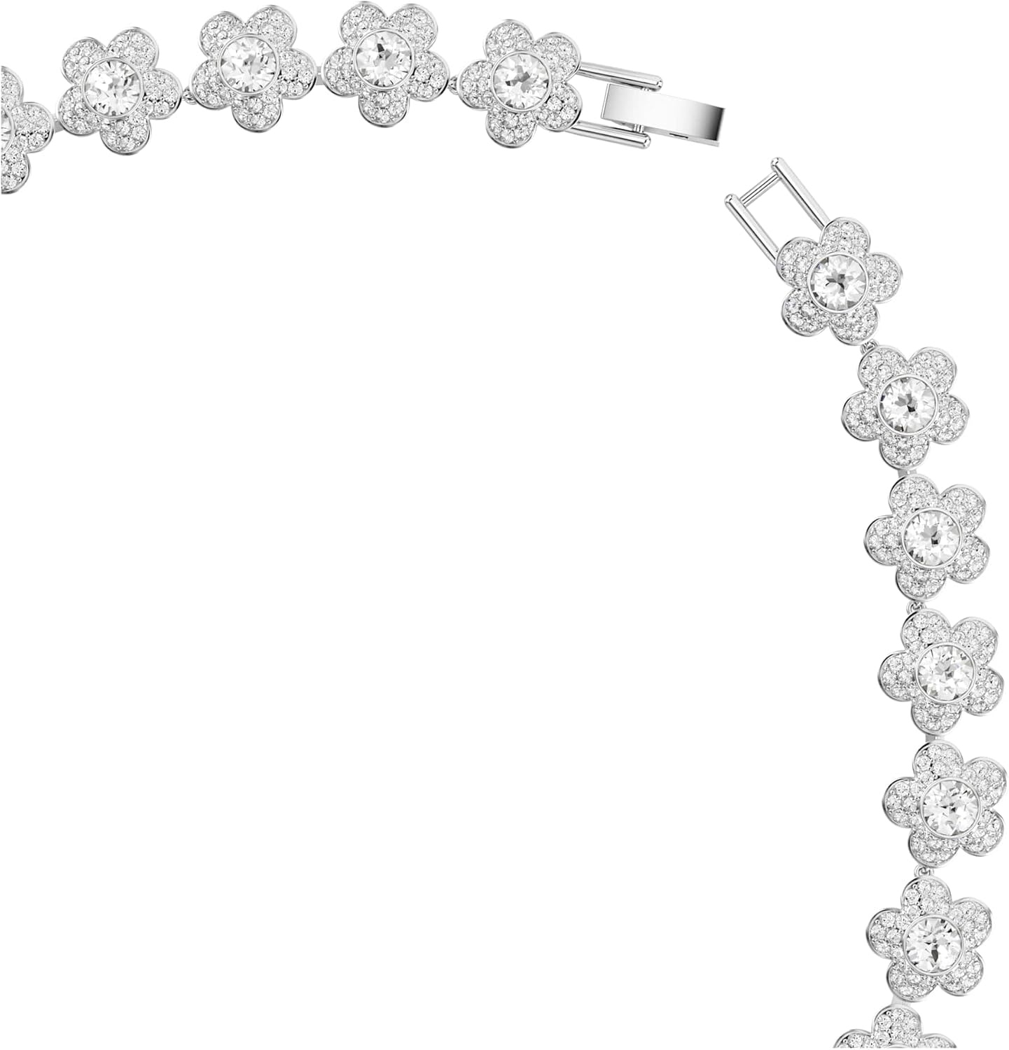 image:imageSwarovski x Ariana Grande Jewelry Collection Necklace Bracelet Choker Earrings Crystals Crystal Pearls Rhodium FinishClear AllAround Necklace