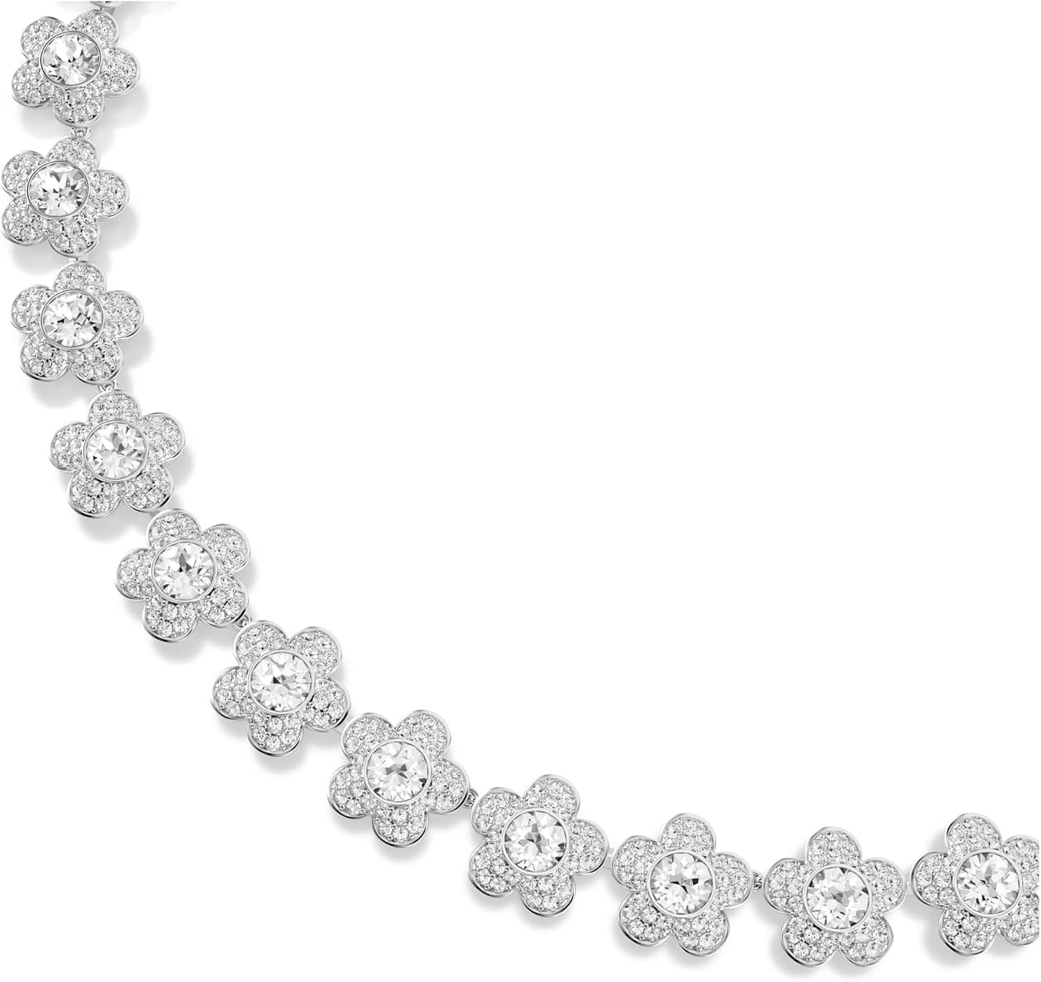 image:imageSwarovski x Ariana Grande Jewelry Collection Necklace Bracelet Choker Earrings Crystals Crystal Pearls Rhodium FinishClear AllAround Necklace
