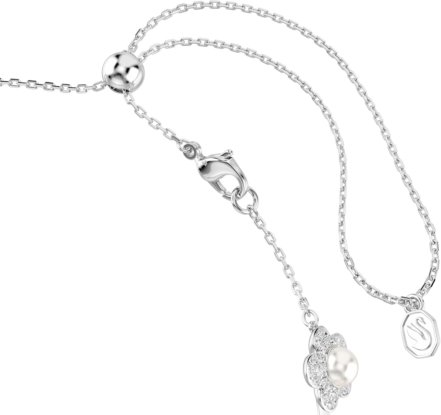 image:imageSwarovski x Ariana Grande Jewelry Collection Necklace Bracelet Choker Earrings Crystals Crystal Pearls Rhodium FinishClear Choker Necklace