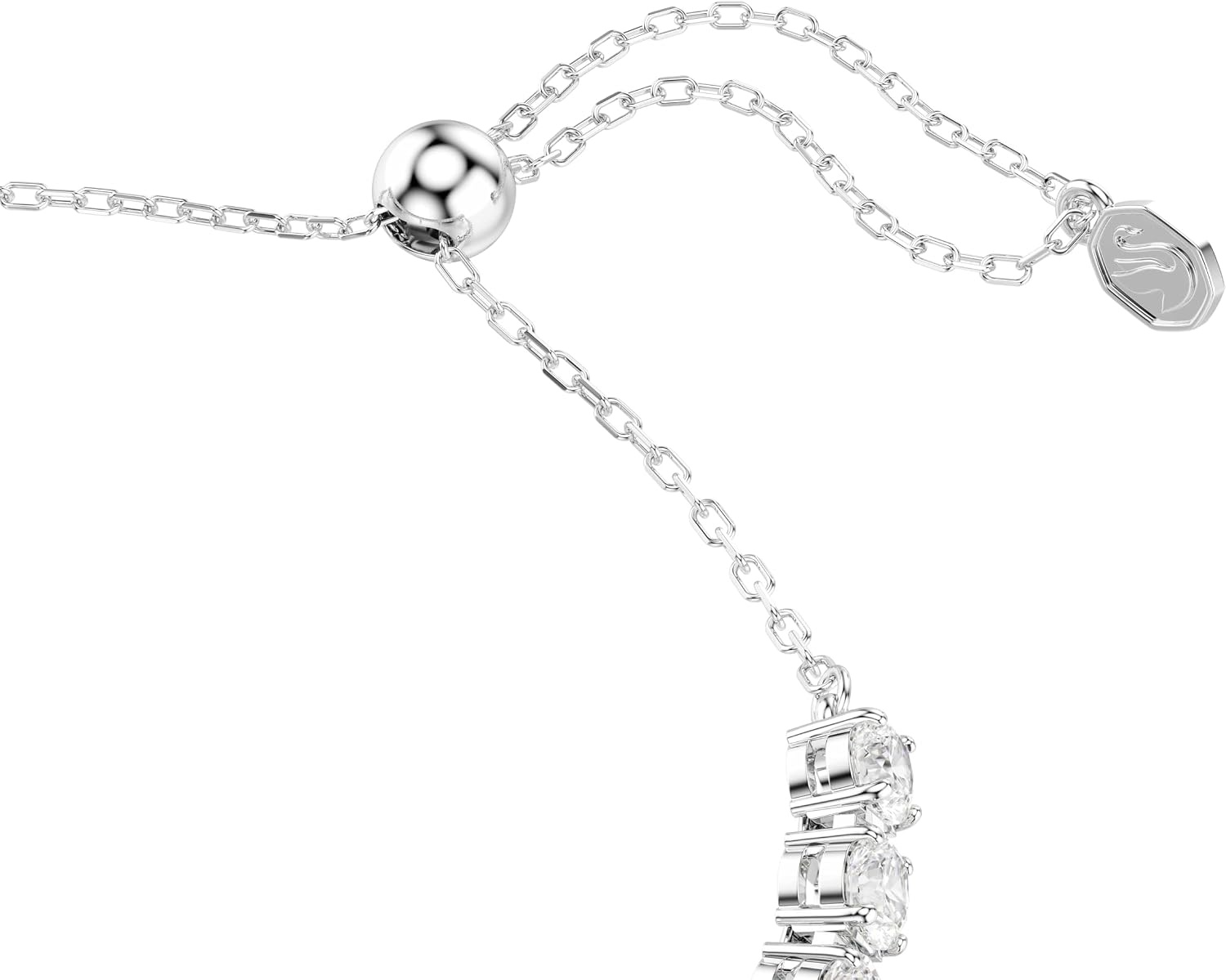 image:imageSwarovski x Ariana Grande Jewelry Collection Necklace Earrings Ear Cuffs Mixed Cut Multicolored Stones Rhodium FinishMulticolored Tennis Bracelet