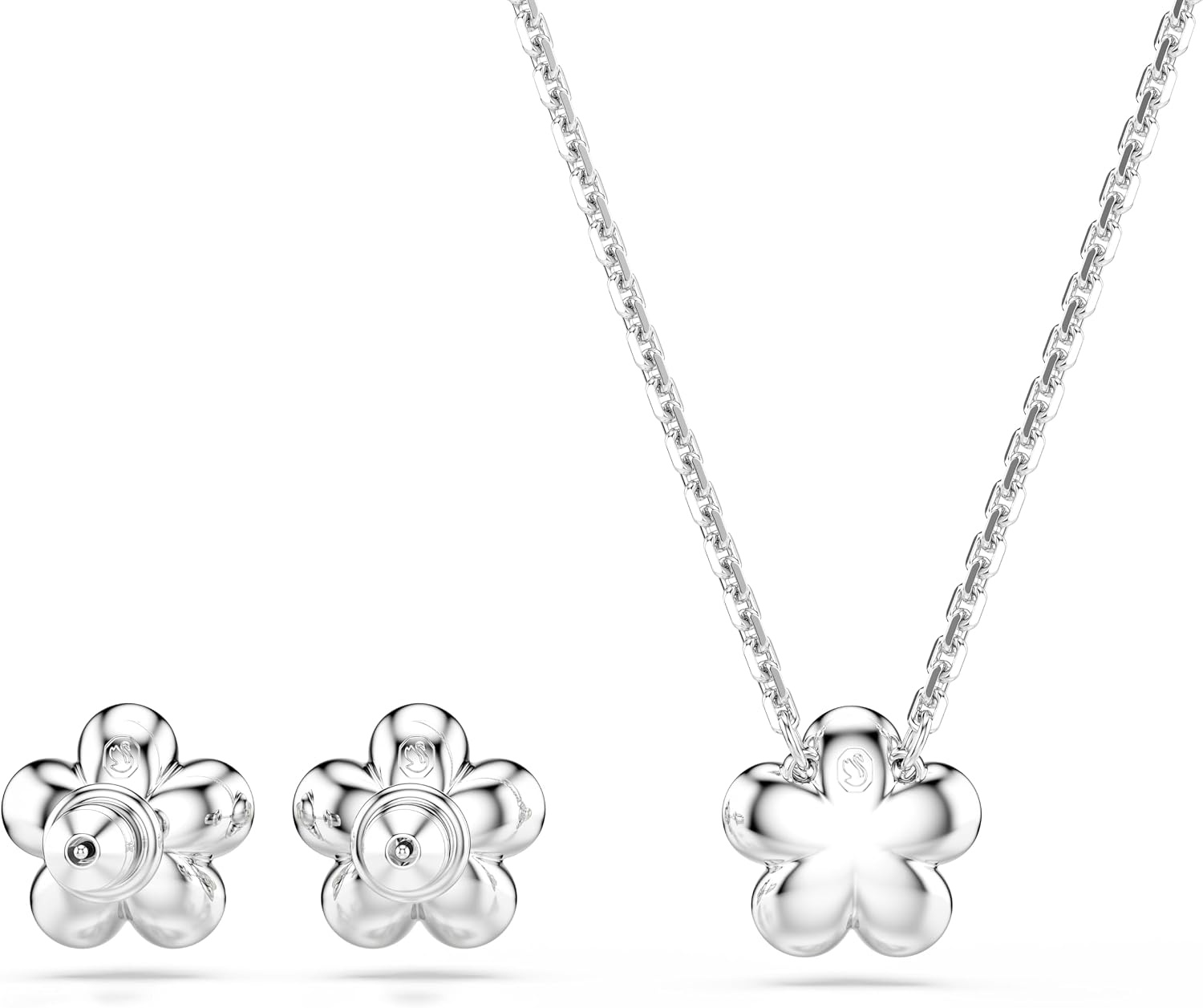 image:imageSwarovski x Ariana Grande Necklace amp Earring Sets Rhodium Finish Official Ariana Grande Jewelry CollectionCrystal and Crystal Pearl Set