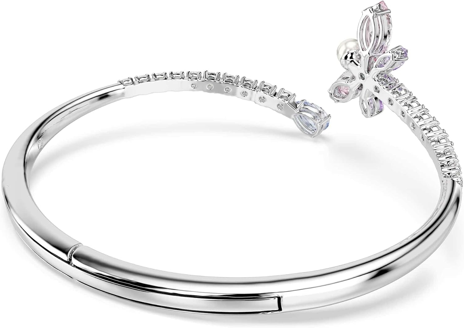 image:imageSwarovski x Ariana Grande Official Dragonfly Motif Bangle Bracelet Mixed cut Multicolored Crystals Rhodium Finish Part of the Ariana Dragonfly CollectionSmall