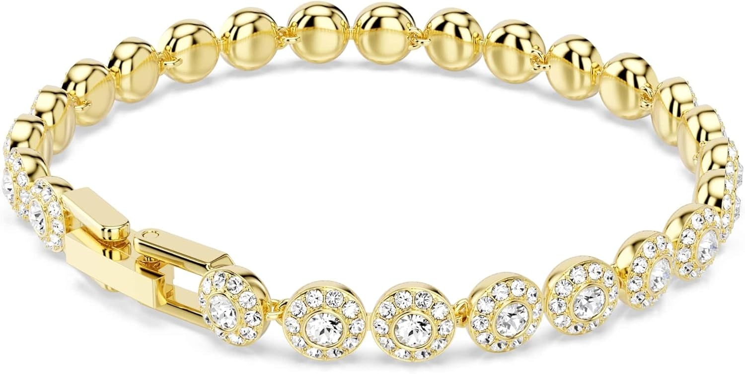 image:imageUna Angelic bracelet Round cut White GoldtSwarovski One plated
