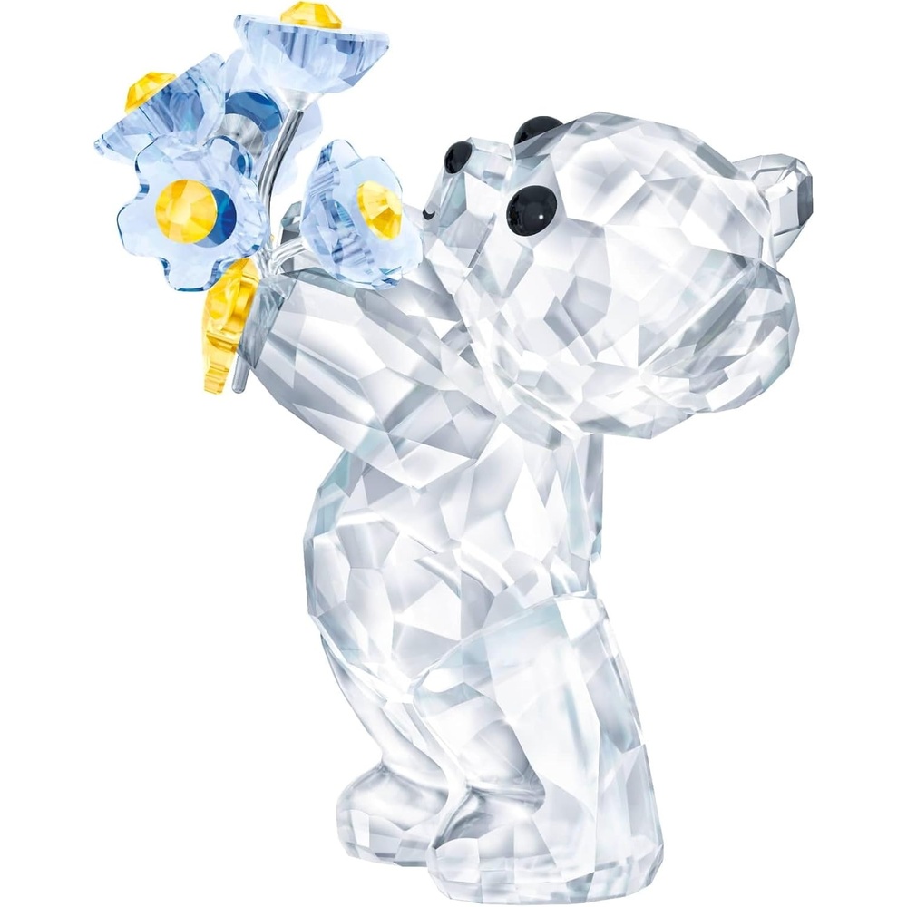 image:imageSWAROVSKI Kris Bears Forget Me Not Clear Swarovski Crystal with Blue and Yellow Accents Part of the Swarovski Kris Bears Collection5427993