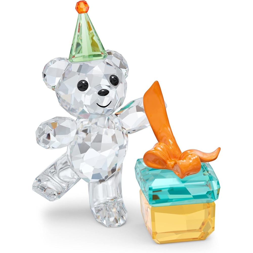 image:imageSWAROVSKI Kris Bears Forget Me Not Clear Swarovski Crystal with Blue and Yellow Accents Part of the Swarovski Kris Bears Collection5557538
