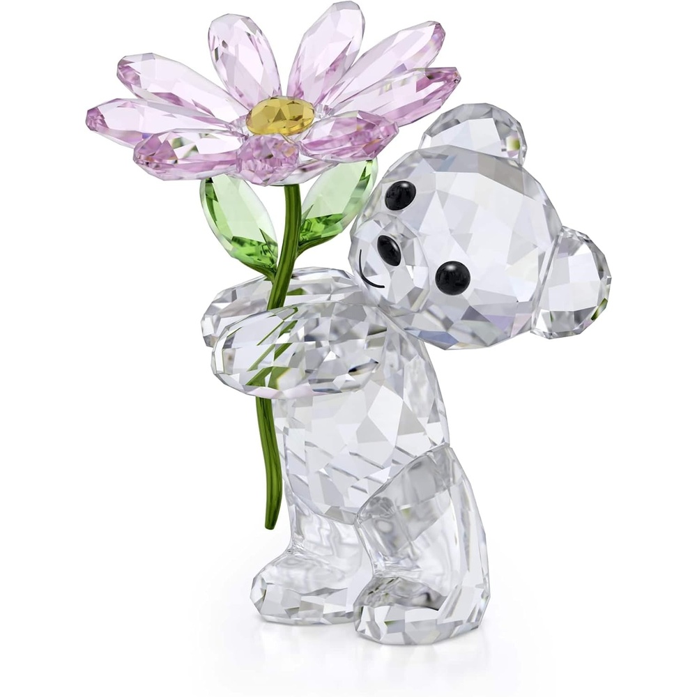 image:imageSWAROVSKI Kris Bears Forget Me Not Clear Swarovski Crystal with Blue and Yellow Accents Part of the Swarovski Kris Bears CollectionKris Bear A Daisy for You