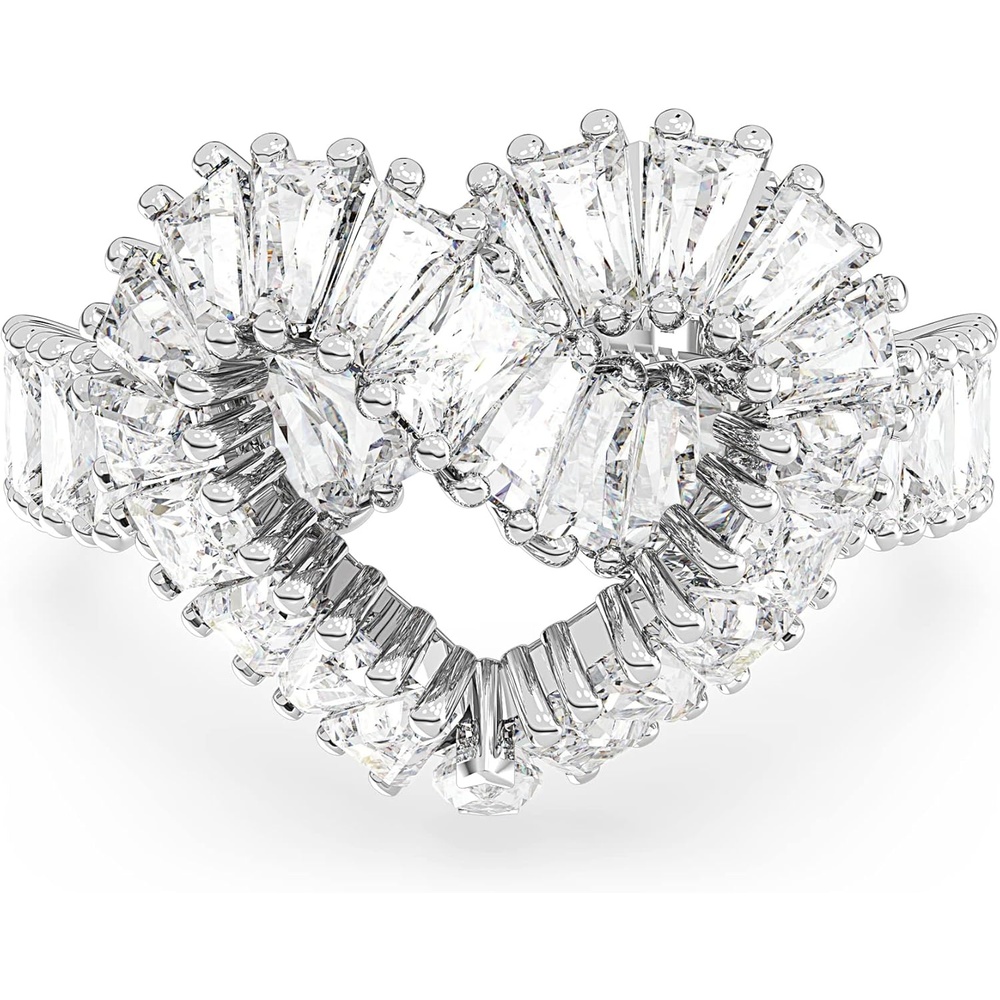 image:imageSWAROVSKI Matrix cocktail ring Mixed cuts Heart White Rhodium FinishEU 60 US 875