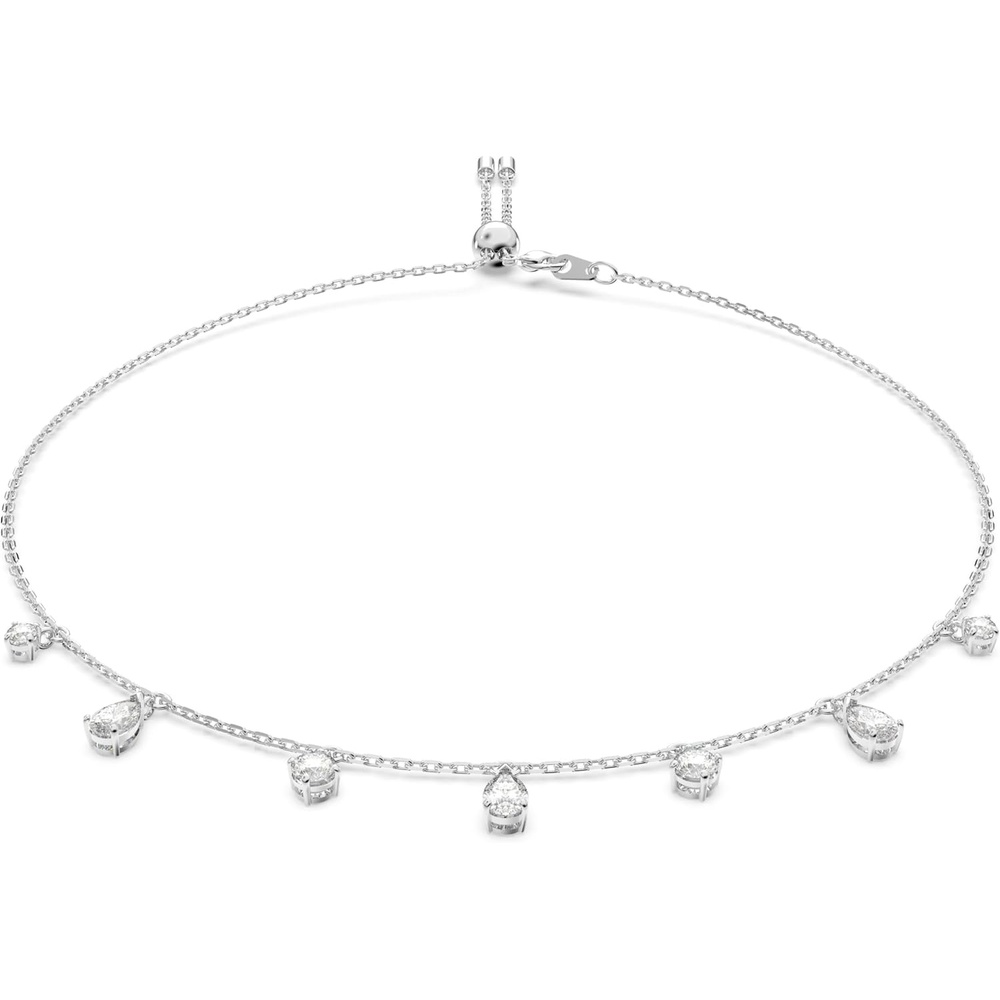 image:imageSwarovski Attract Crystal Necklace and Earrings Jewelry CollectionChoker Necklace  Rhodium Tone