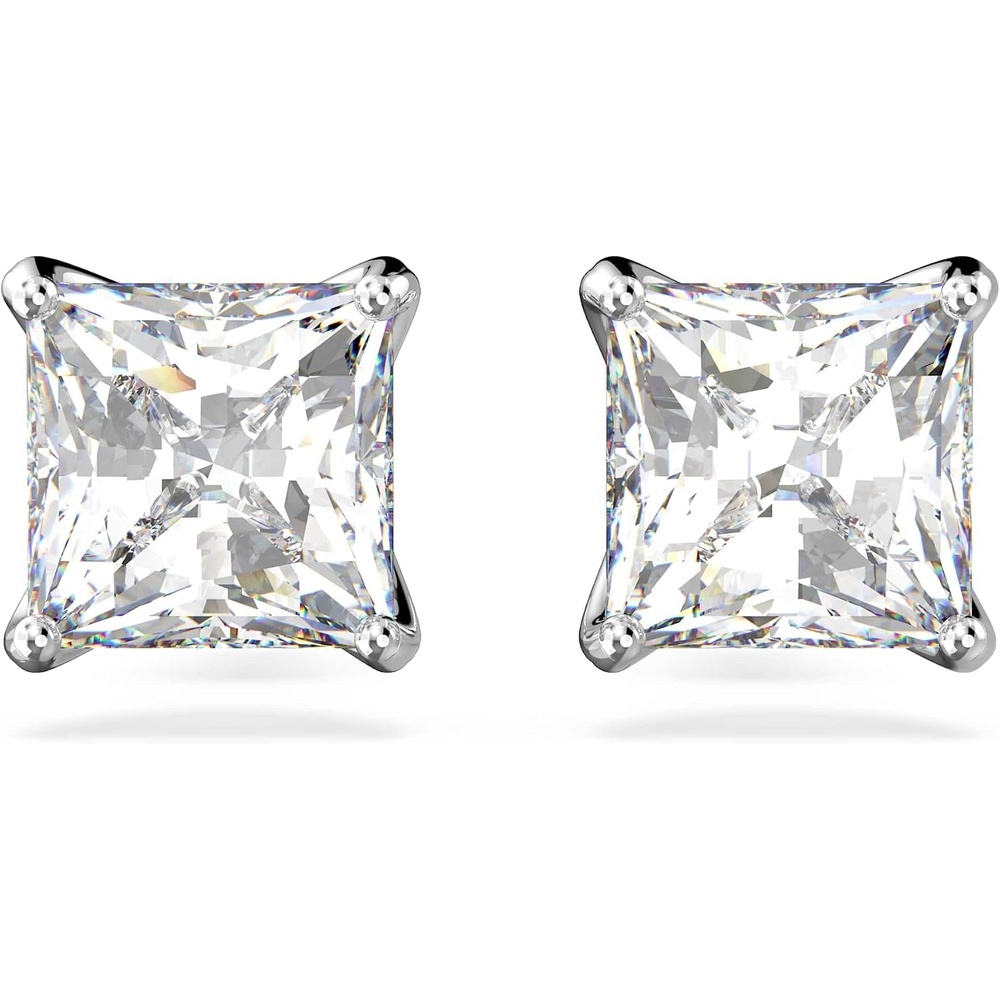 image:imageSwarovski Attract Crystal Necklace and Earrings Jewelry CollectionStud Pierced Earrings Rhodium Tone