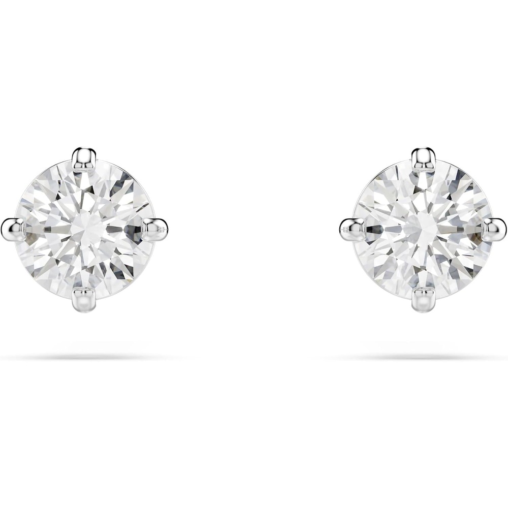 image:imageSwarovski Attract Earrings Jewelry Collection Clear CrystalsRound Rhodium
