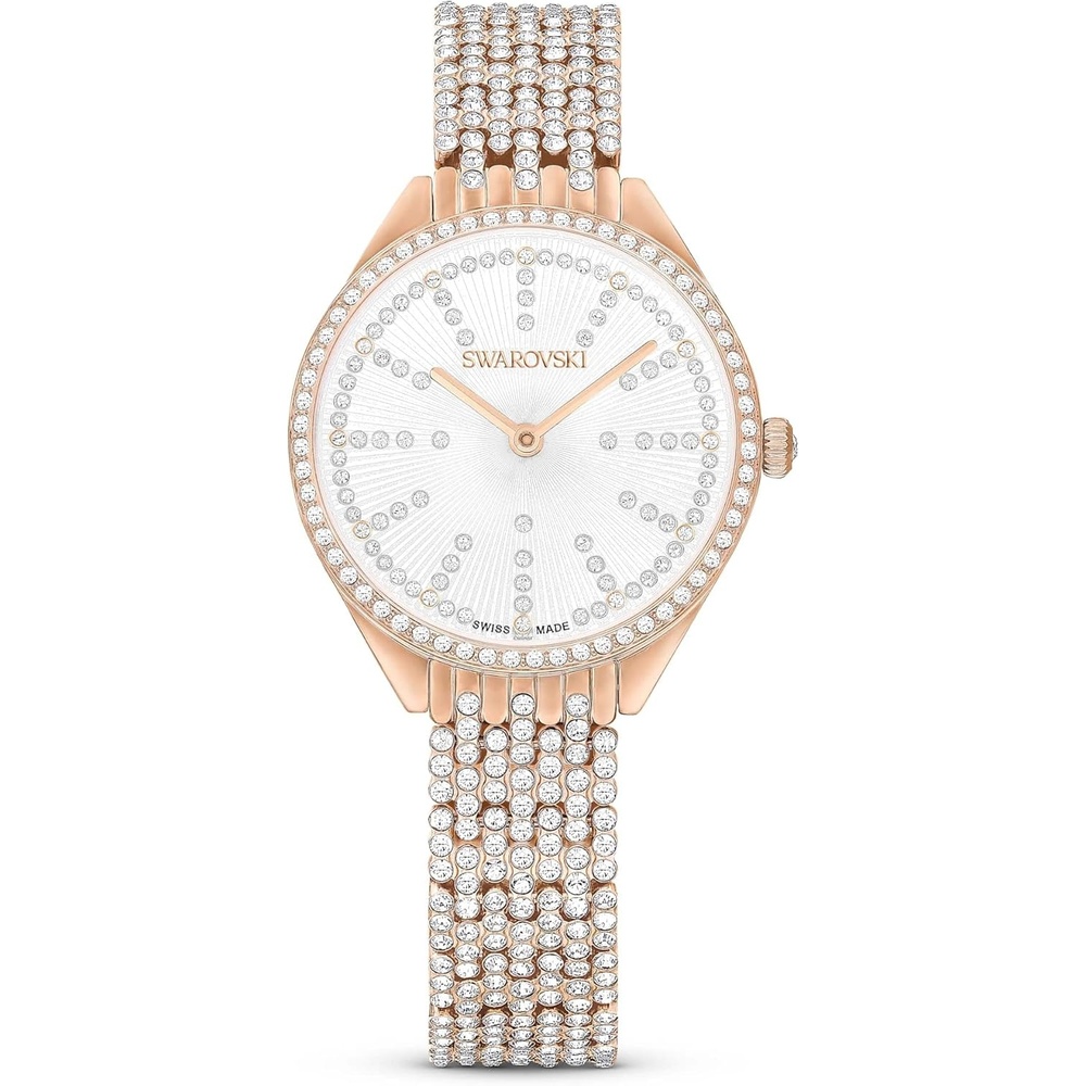 image:imageSwarovski Attract Watch Swiss Made Metal Bracelet Rose Gold Tone Rose GoldTone Finish