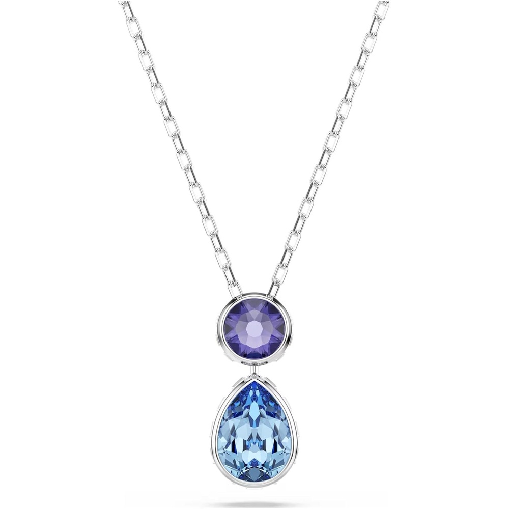 image:imageSwarovski Chroma pendant Mixed cuts Multicolored Rhodium plated