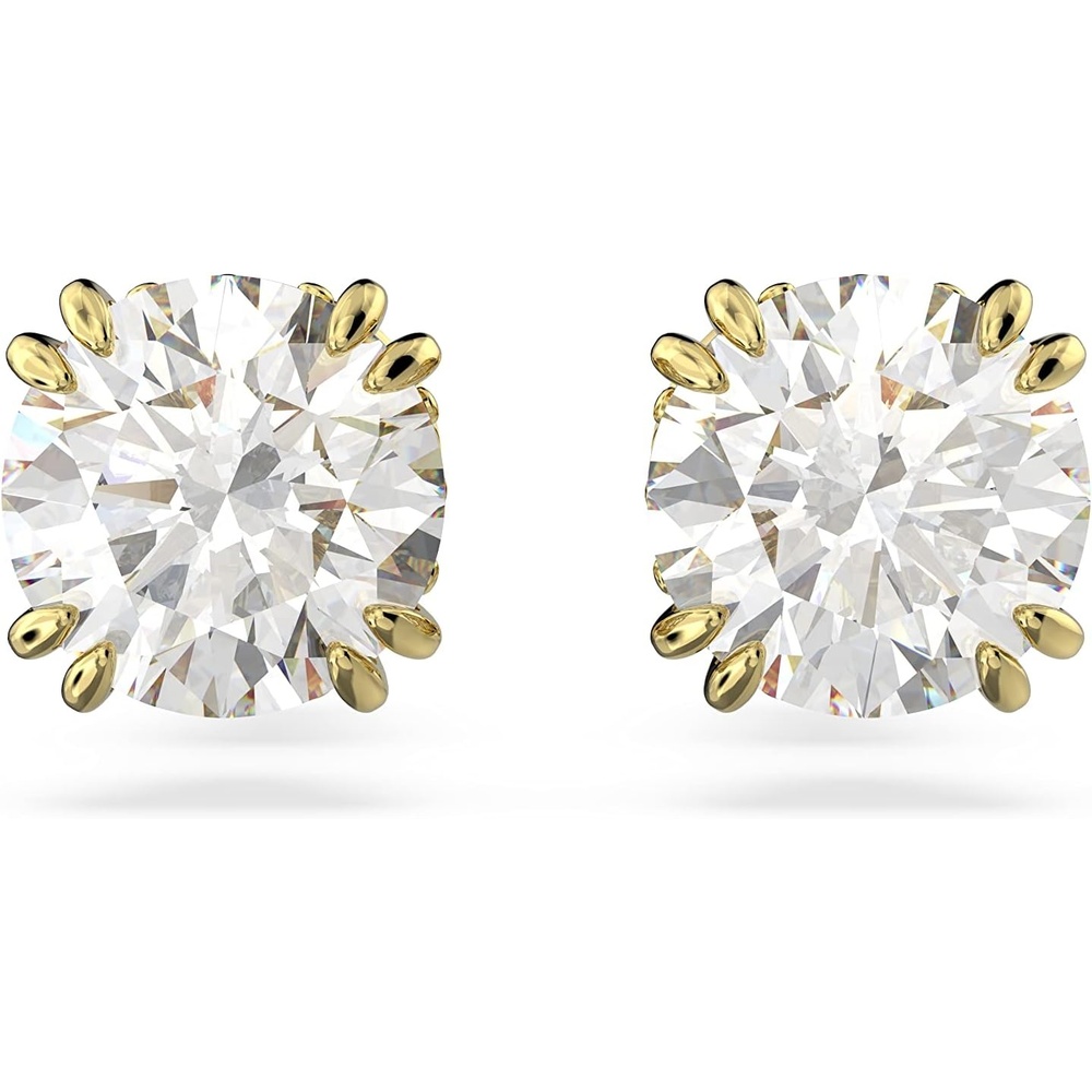 image:imageSwarovski Constella Pierced Stud EarringsGoldTone Finish with Clear Crystals