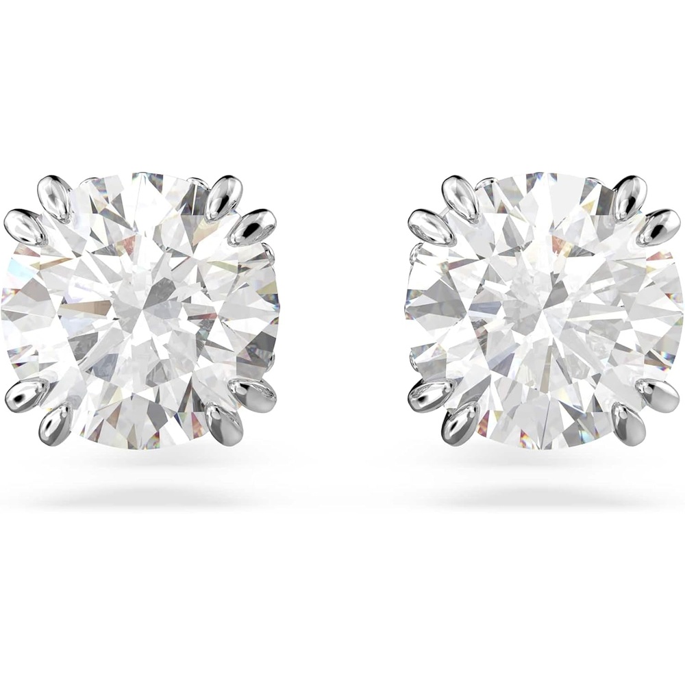 image:imageSwarovski Constella Pierced Stud EarringsRhodium Finish with Clear Crystals