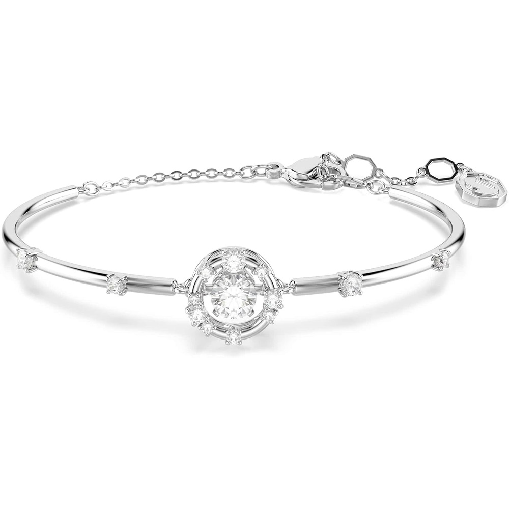 image:imageSwarovski Constella bangle Round cut Dancing stSwarovski One White Rhodium plated