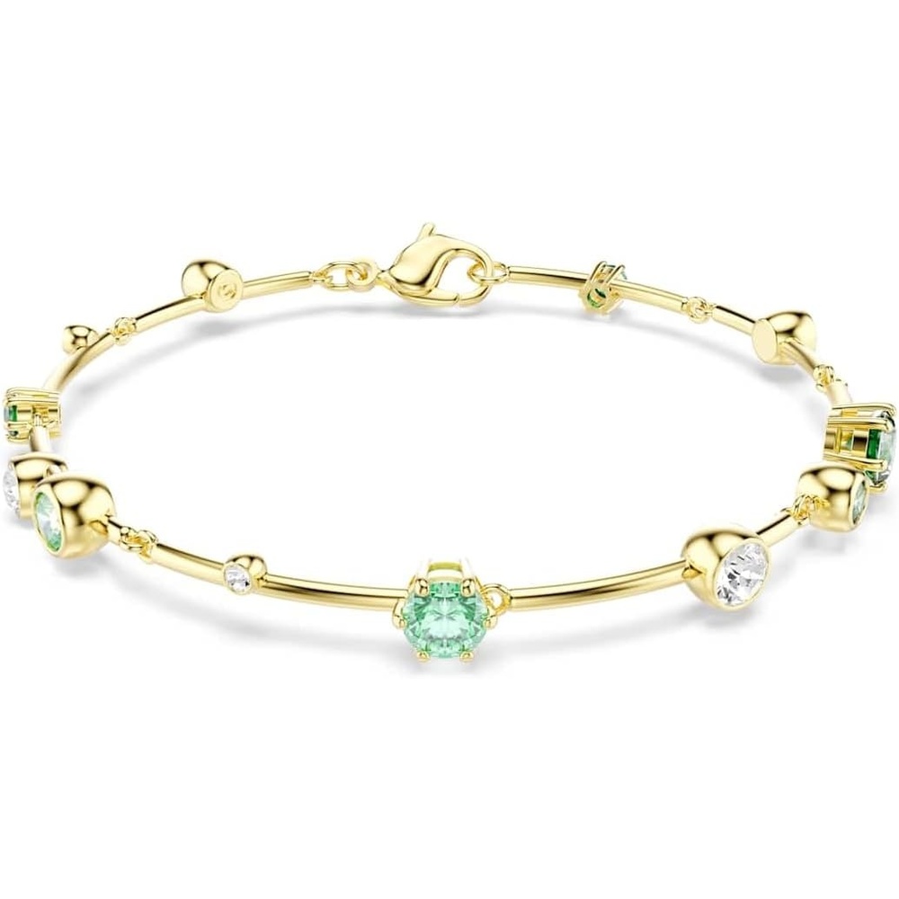 image:imageSwarovski Constella bracelet Mixed cuts Green Goldtone plated